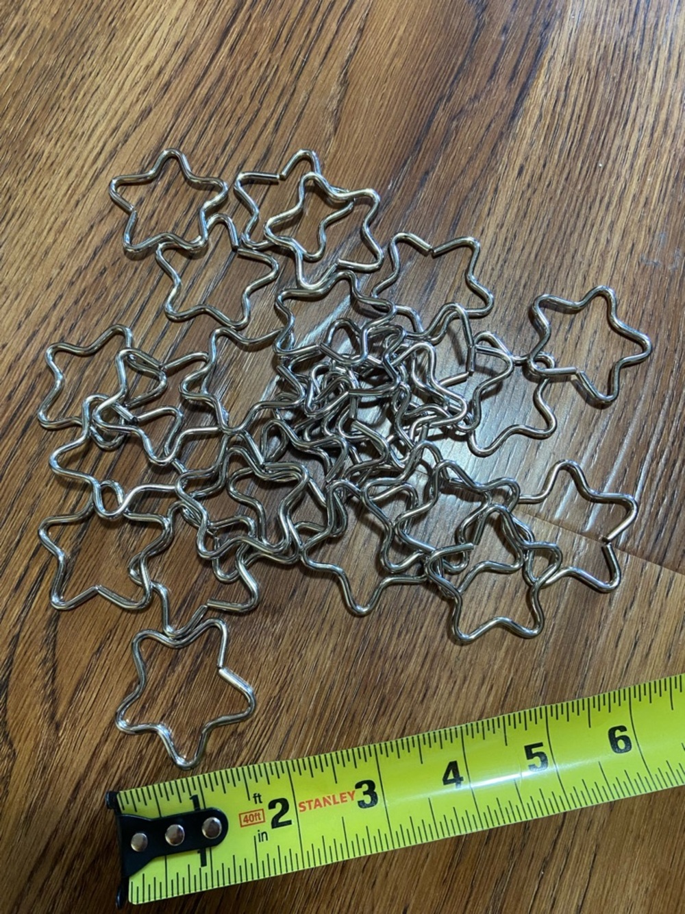 Silver Star-Shaped Metal Rings 30 Great for crafts, preschool, teaching